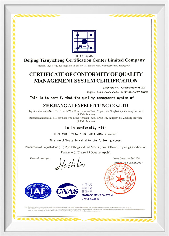 ISO 9001:2015 Quality Management System